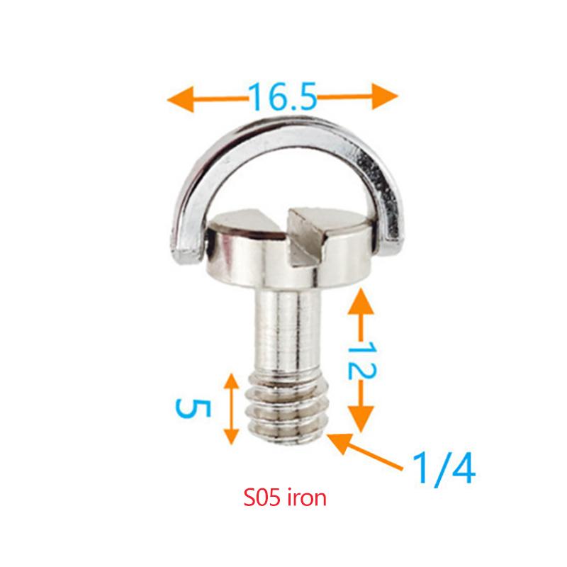 Винт адаптера быстросъемной пластины. Винт штатива с D-образным кольцом 1/4 дюйма. Монтажный адаптер.