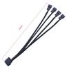 PWM Splitter 1/2/3pin 4pin Adapter Cable CPU Fan Splitter PC Extension Power Cable 1 To 1/2/3/4 Ways Cord