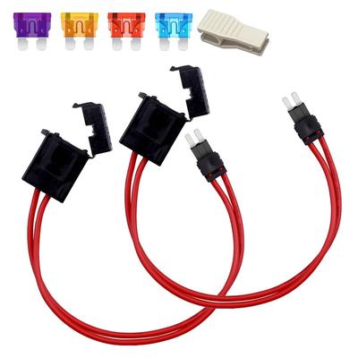 KILIGEN 2 шт. 12-24 В 16 AWG Специальный автомобильный держатель предохранителя Разъем Держатель предохранителя типа Micro2
