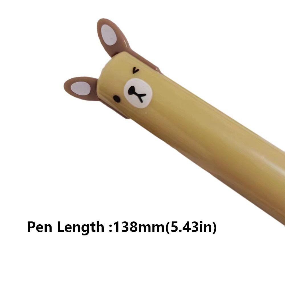 Black/Red Ink Animal Ear Pen 0.7mm Tip Gel Pen High Quality Signature Pen  Student