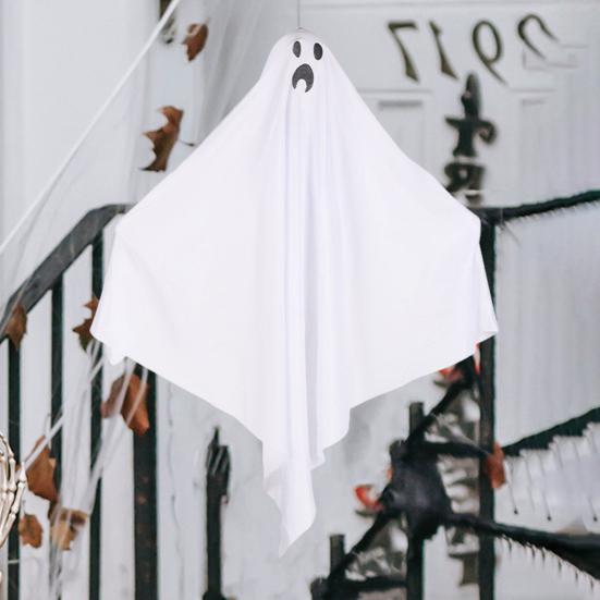 Хэллоуин Подвесной Призрак Жуткий Светодиодный Светящийся Батарейный Летающий Призрак Украшение На Открытом Воздухе Для Дома С Привидениями Реквизит Для Вечеринки