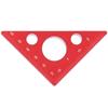 Aluminum Alloy Triangular Ruler Thicken Height Ruler DIY Woodworking Measuring Tool