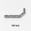 Compatible LEGO Technic 32009 11.5 Bent Beam 4495412, White Double-Bent Thick Link with Holes