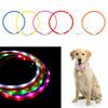 Перезаряжаемые USB мигающие ночные ошейники для собак, светящийся ошейник для домашних животных, светодиодный светильник, USB ошейник для собак, светящийся ошейник с плюшевой вспышкой для домашних животных