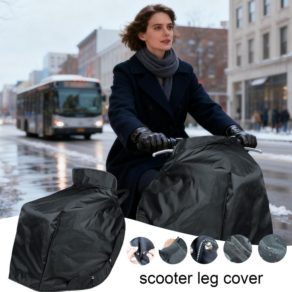 Winter Scooter Blanket Cold Weather Waterproof Warm Wind Guard Scooter Apron Cover For Women Men Adults Outdoor Rides Motorcycle