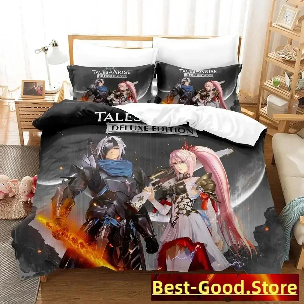 Новый комплект постельного белья Tales Of Arise Пододеяльник Простыня Печатный комплект для кровати Наволочка Постельное Белье Полный Размер Queen King Одеяло Спальня