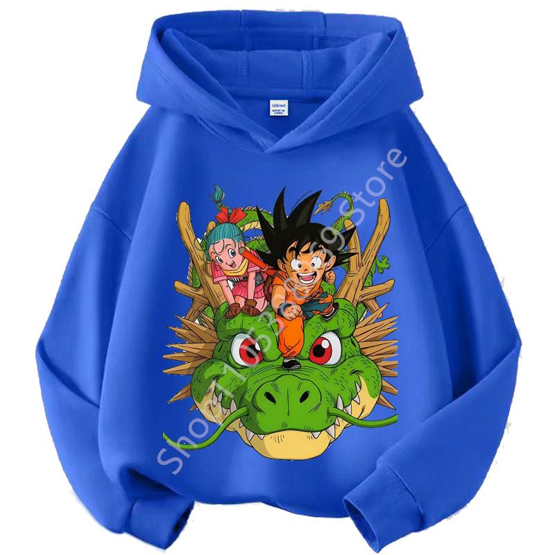 Худи DragonBall для детей 3-14 лет Худи Goku для мальчиков и девочек Косплей костюм по аниме Спортивная одежда Идеально для повседневной носки на улице