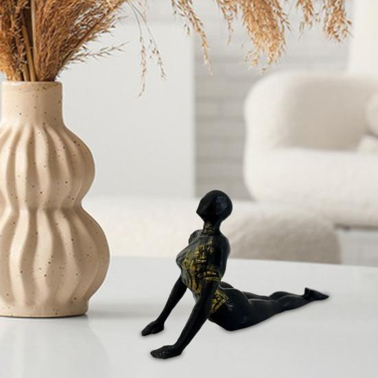 Статуэтка для йоги из смолы, фигурка дзен-йоги, украшение для домашнего рабочего стола, украшение для комнаты для медитации, комната для занятий йогой, подарок любителям йоги