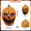 Halloween Ghost Face Mask, Scary Devil Mask, Spooky Masquerade Performance Latex Pumpkin Headgear