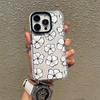 Летний прозрачный чехол для мобильного телефона iPhone15 белый цветок 16 простой женский чехол для мобильного телефона Apple 17 противоударный мягкий чехол