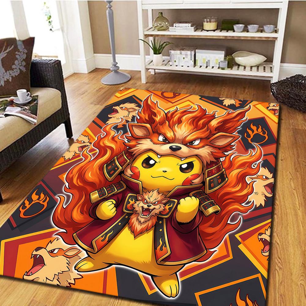 Cute Pokémon Floor Carpet, Cool Movie Themed Mat, Digital Printed Rug for Home Bedroom Decor, Play Mat -HYQ2