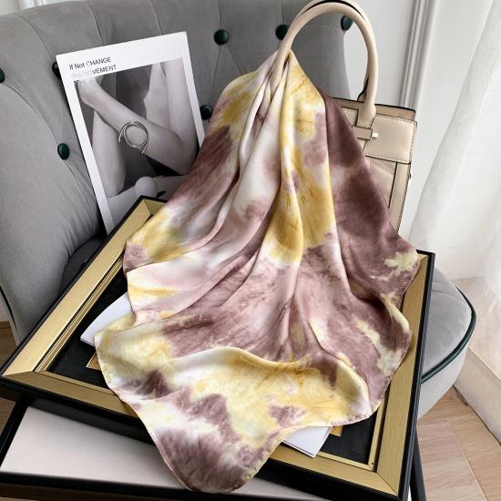 2024 New 70 CM Silk Shirt Decoration Small Square Scarf Fashionable And Versatile Commuting Scarf Neck Protection Scarf