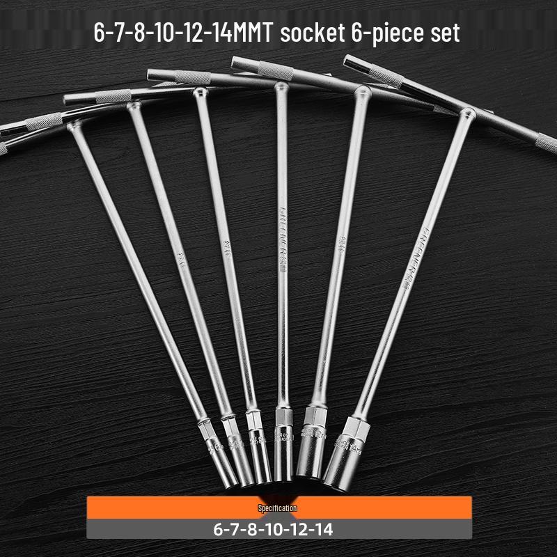 Green Forest T-Bar Hex Socket Wrench 6-19mm for Car & Motorcycle Repair