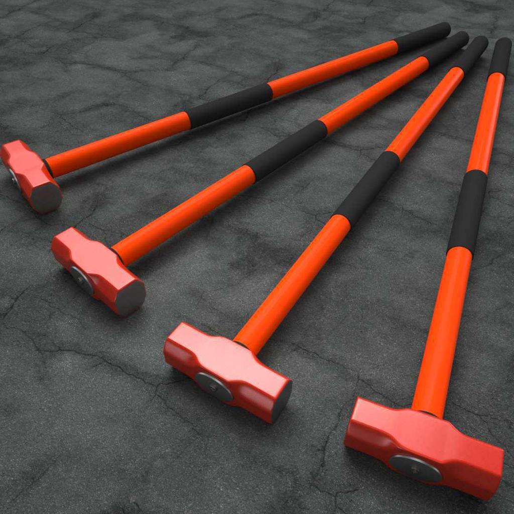 Сверхпрочный большой кувалда: Взрывозащищенный стальной молоток каменщика, восьмигранный, с ручкой, для колки камня и стен.