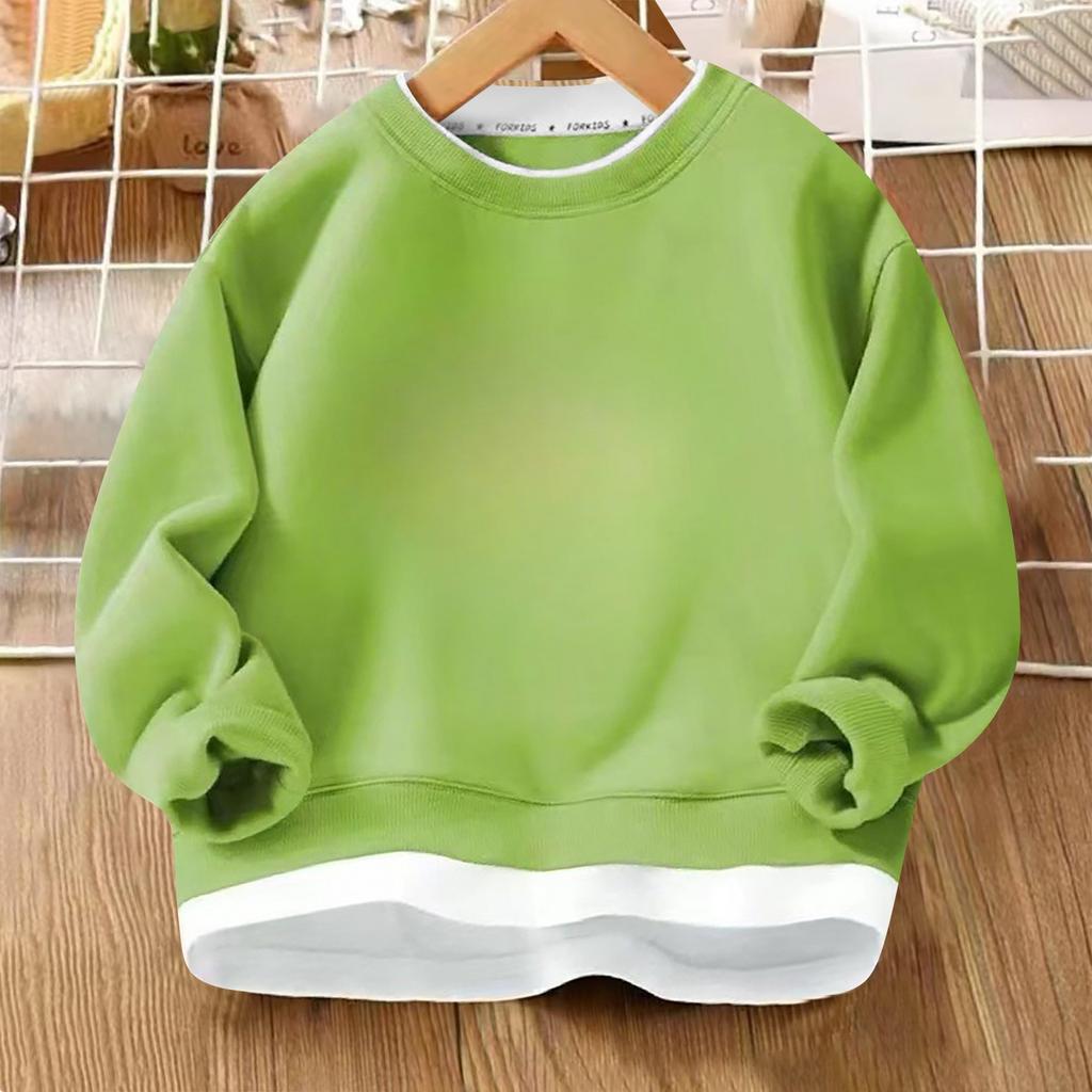 Толстовка с капюшоном из флиса для мальчиков и девочек, осенне-зимняя, средняя, детская, однотонная, теплая одежда, детский флисовый топ с капюшоном