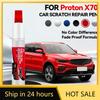 Специальный автомобильный ремонтный маркер для краски автомобиля Для PROTON X70 2018-2025 Аксессуары для ремонта царапин краски Серебристый A0244 Синий A02 Серый A0247 Re
