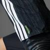 adidas Adizero Striped Design Универсальный облегающий топ-майка для мужчин, черный цвет JN0298