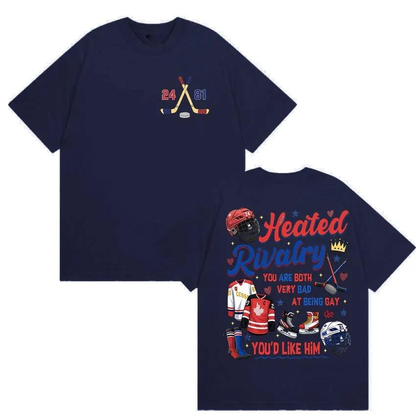 Hot Movie Heated Rivalry Shirts Hollander Ilya Rozanov 24 81 Graphic TShirt 2026 Summer Men Womens Cotton Oversized Tshirt