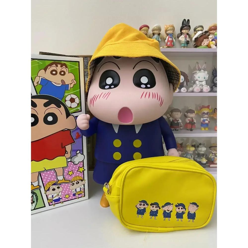 Crayon Shin-Chan Figure Anime Figures Model Personalized Creative Figures 1:1 Large Vinyl Superman Shinchan Figure Ornaments Toy