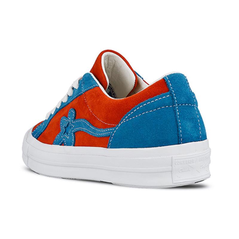 Golf le Fleur* x Converse One Star Ox Цветочный тренд Нескользящие и износостойкие низкие кеды Унисекс Красный и синий