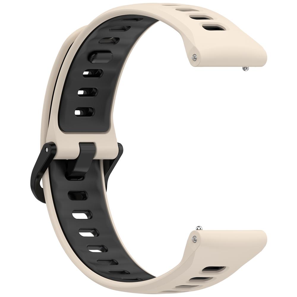 Double Color 22mm universal strap For ticwatch proX / pro3 lite / pro / GTX / E2 For Realme Watch 5 3 2 S rubber buckle silicone