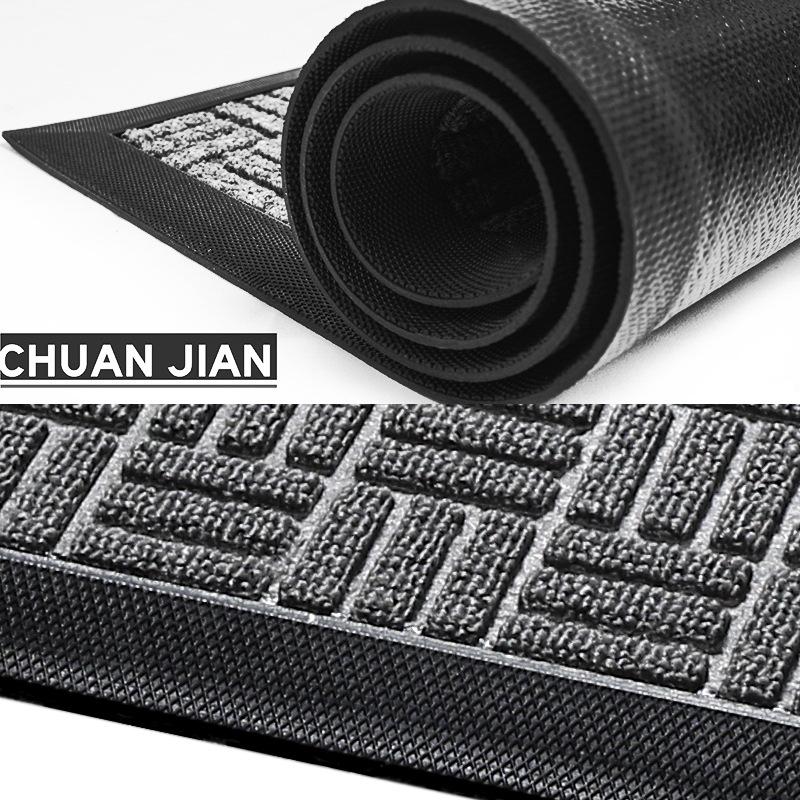 Полосатый полипропиленовый резиновый коврик для входа в дом - противоскользящий входной коврик для дома