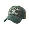 European and American CANADA alphabet baseball cap men's big head circumference sunscreen cap American retro sun hat women
