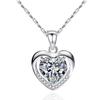 Heart Pendant Chain Necklace Womens