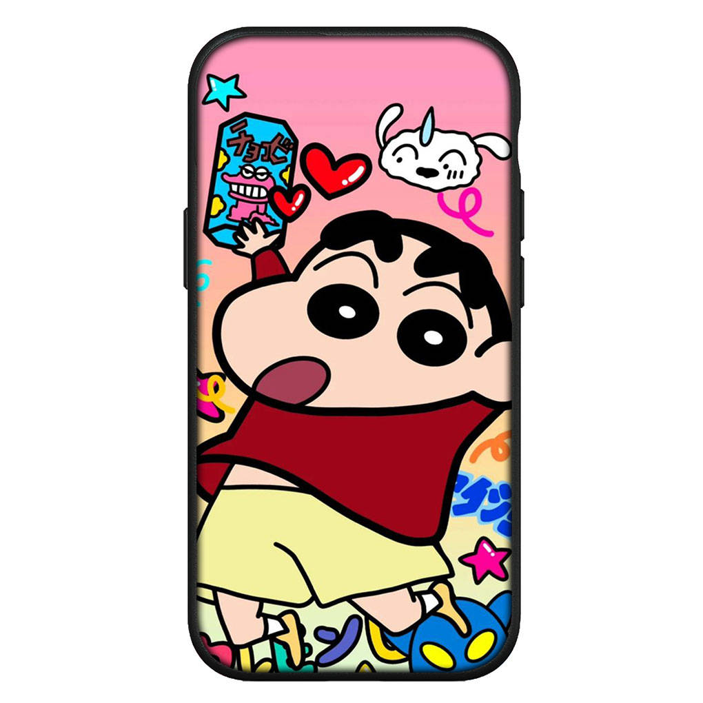 Чехол для iPhone 16 15 Xiaomi Redmi Note 14 13 12 11 Pro Max X 8 16e Samsung Galaxy S25 S24 S23 Moto OPPO Huawei Crayon Shin Chan Shinchan Чехол для телефона
