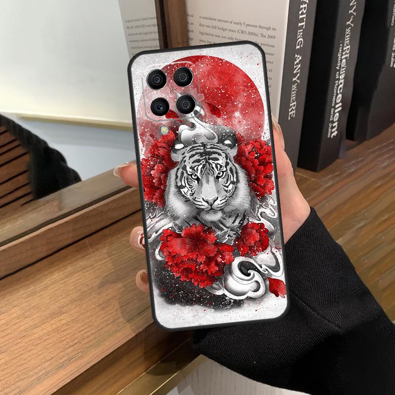 Тигр Красное Солнце Японское Искусство Чехол Для Samsung Galaxy M13 M53 M51 M31 M11 M14 M34 M54 M12 M32 M52 M16 M36 M56 M15 M35 M55