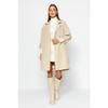 Beige Water Repellent Long Trench Coat Twoaw24tr00019
