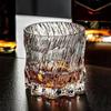 Стеклянный бокал для виски Black Ice Luxury с чеканным узором - Высокоэстетичный креативный винный бокал для KTV