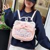 Cute Plush Bag Cartoon Pink Piggy Shoulder Bag Casual Versatile Pain Bag Large Capacity Backpack Women
