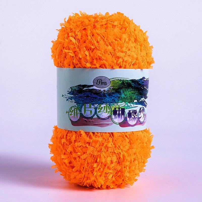 1PC Rainbow 160M Scarf Hat Sweater Colorful 50g/roll DIY Butterfly Paper Yarn Crochet Thread Fancy Blend