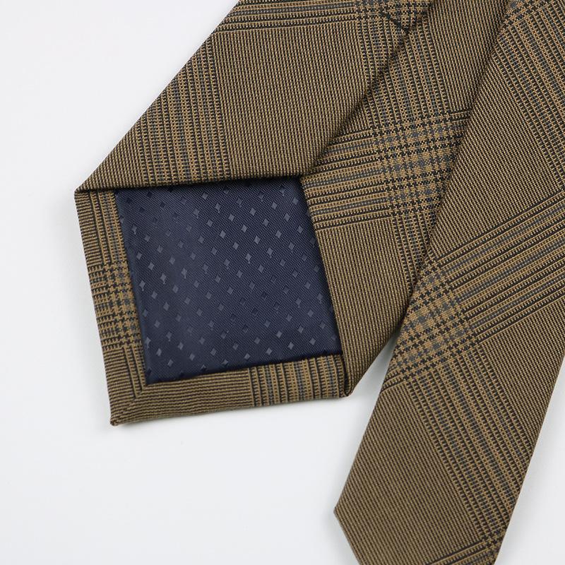 Клетчатый галстук мужской, британский стиль, деловой кэжуал, рубашка для костюма, высококлассный полосатый трендовый галстук женский ручной работы