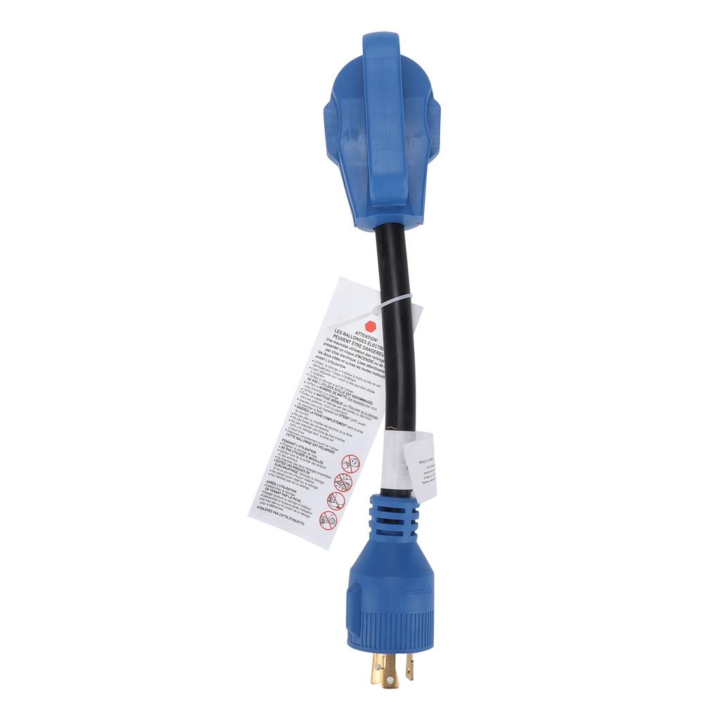 Кабель-переходник для питания RV 30A на 30A 125В 10awg 3 провода для зарядки транспортных средств Синий