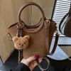 Small Bag Women's 2025 New Retro Niche High-value Portable Vegetable Basket Bucket Bag Portable Shoulder Messenger Bag