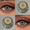 1 пара натуральных коричневых контактных линз, модные красивые серые зрачки, синий цвет, косметическое использование в течение одного года