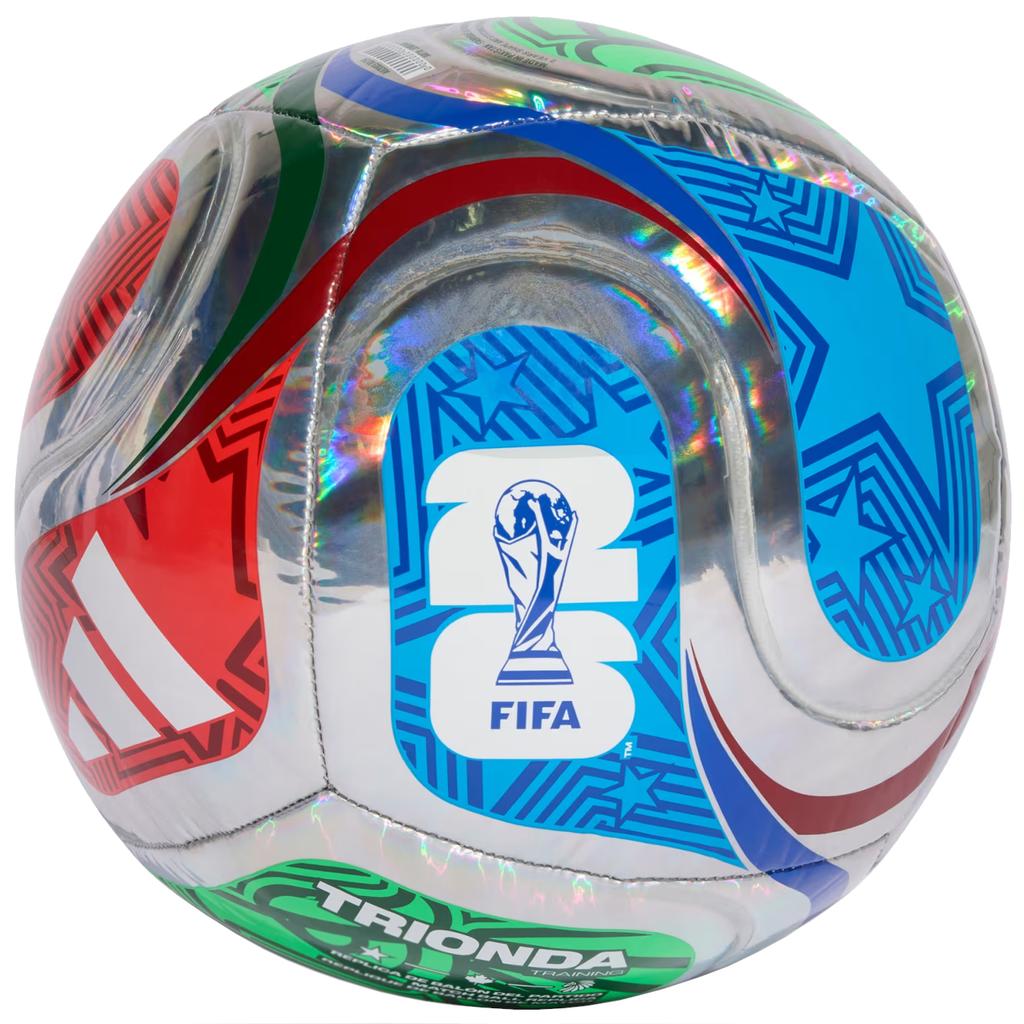 Adidas FIFA World Cup 26 Trionda Тренировочный мяч-фольга, Унисекс, серебристый, Футбол