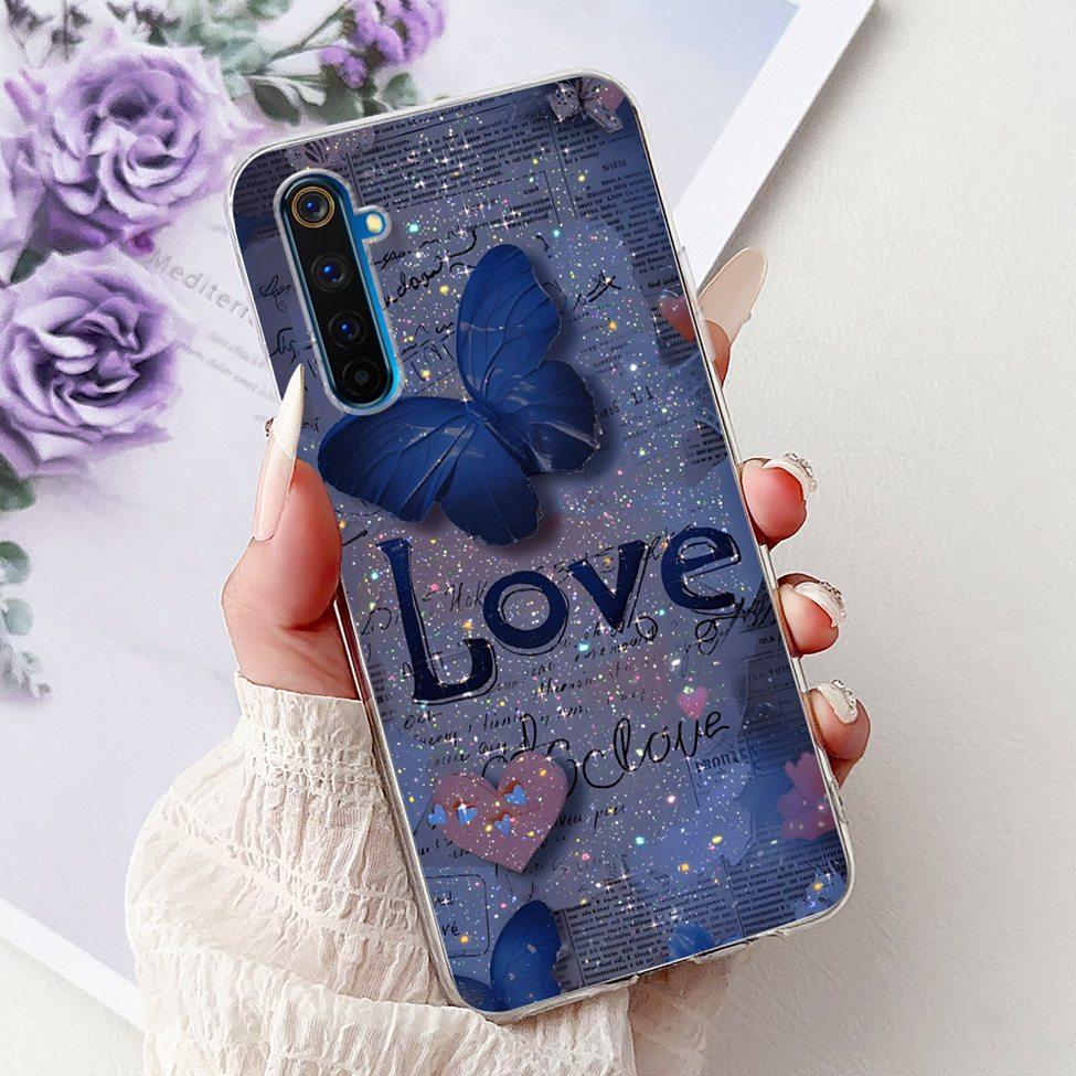 6.6" For Realme 6Pro RMX2061 RMX2063 Back Cover For Realme 6 Pro Case Clear Luxury Fashion Cute Cat Cool Funny Soft TPU Bumper