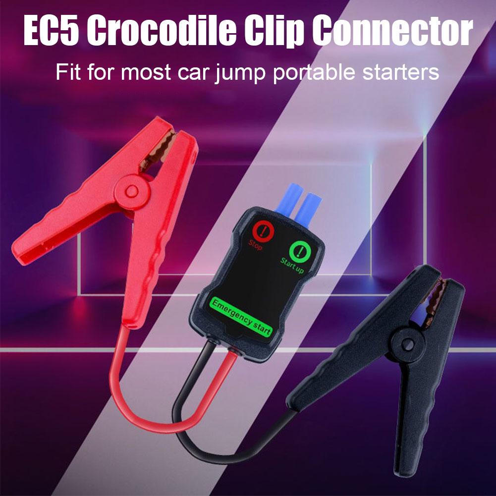 Автомобильный пусковой кабель-зажим для аварийного автомобильного аккумулятора, интеллектуальные зажимы типа «крокодил», красно-черные зажимы для пускового устройства 12 В