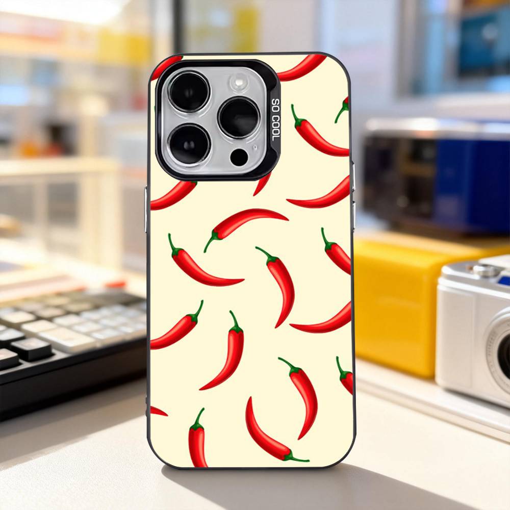 Красный чехол для телефона Chili Art для iPhone 11,12,13,14,15,16,17,Pro,Max,Plus,E,Air,Mini IMD Матовый черный