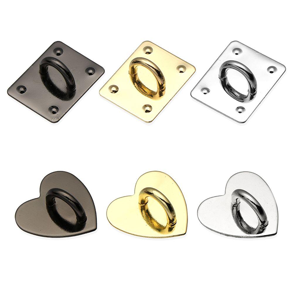 Case Heart Shape Buckle Phone Accessories Mobile Phone Holders Phone Hooks DIY Pendant Metal Buckle