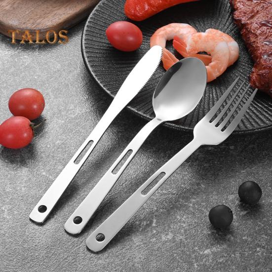 Набор столовых приборов из нержавеющей стали, нож, вилка, ложка с футляром для переноски, не содержит бисфенол А, устойчив к ржавчине, многоразовые столовые приборы для дома, школы, пикника на открытом воздухе