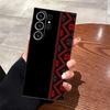 Ретро Этнический Узор Тотем Черный Мягкий Чехол для Телефона для Samsung Galaxy S21 FE S25 Edge S23 Ultra S24 Plus S20