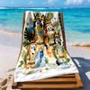 Bruy2 Beach Towel High Absorbency & Quick-Dry Comfortable Lightweight Suitable for Sports, Travel, Swimming, Yoga, Bathroom, Beach, And Pool