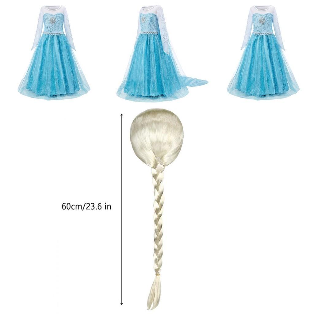 Платье принцессы Эльзы для девочек, костюм на Хэллоуин, детское сказочное платье