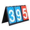 Portable Flip Sports Scoreboard Score Counter for Table Tennis Basketball(3 Digit Red Blue)