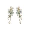 Tassel Sweet Flower Lovely Pearl Earrings Female Earrings Dangle Earrings Korean Style Ear Drop
