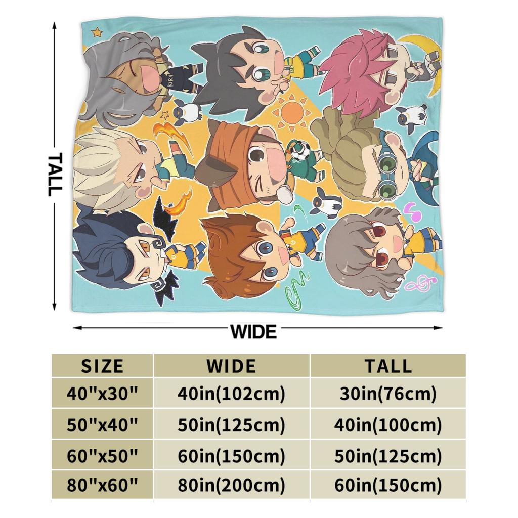 Anime Axel Blaze Inazuma Eleven Blankets Quality Warm Throw Blanket Winter Child Outdoor Fashion Bedspread